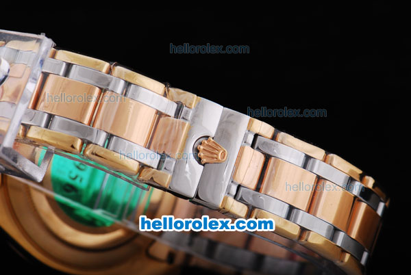Rolex Day-Date Automatic Movement Rose Gold & Diamond Bezel with Golden Dial - Click Image to Close